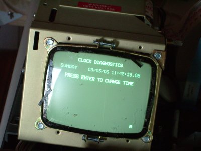 AutoTrakII diagnostics for clock